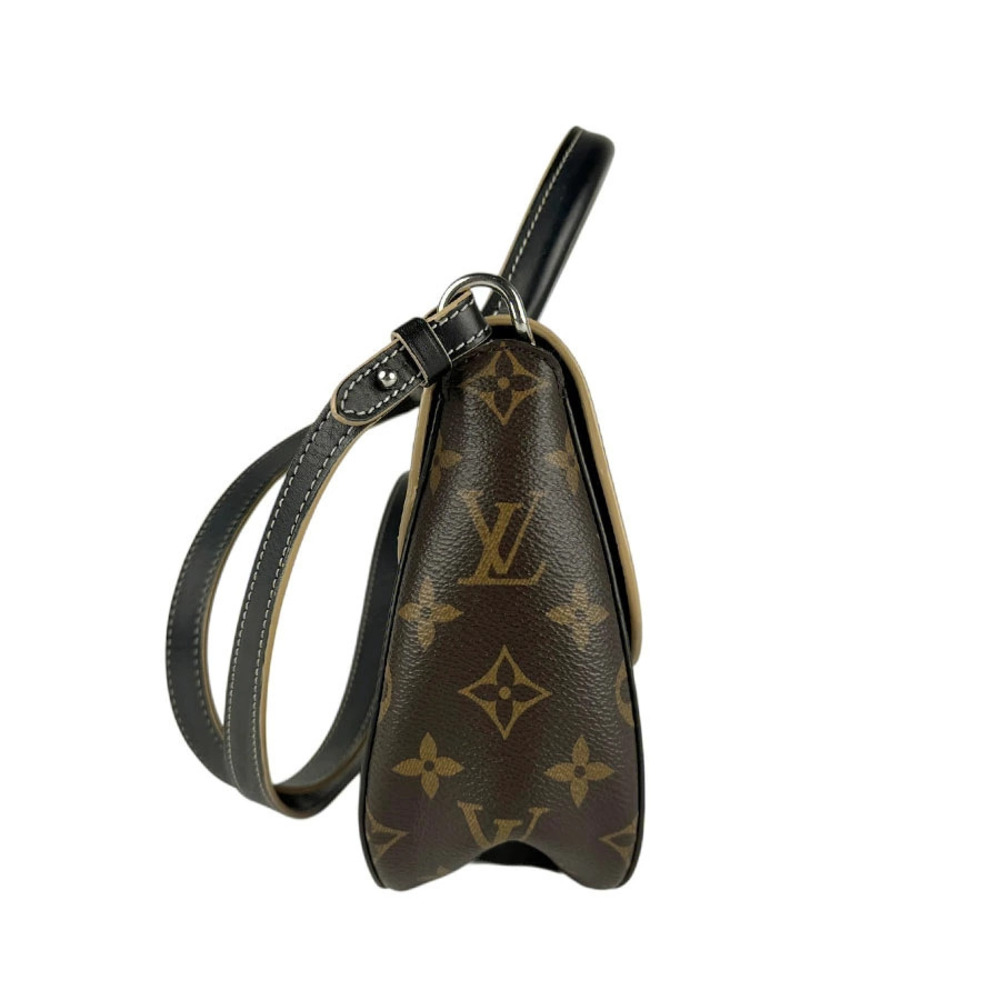 Louis Vuitton Canvas Monogram Brown 2way Shoulder Chain Bag It Black Brown Black